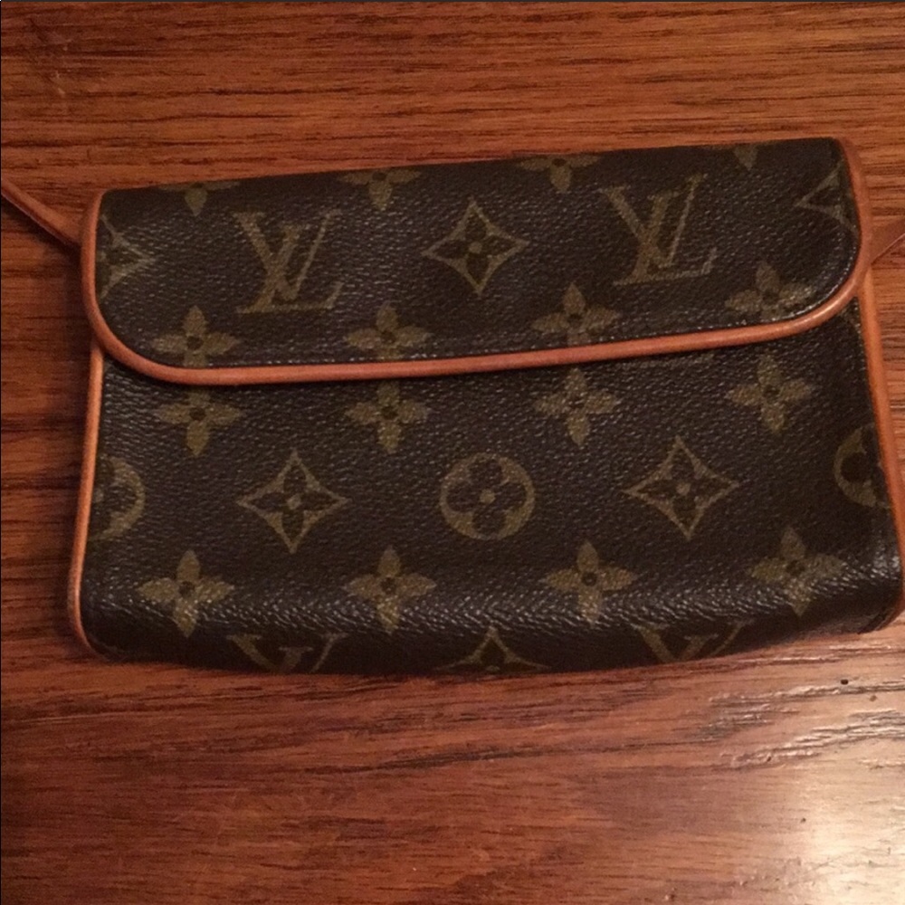 Auth. Louis Vuitton small shoulder or waist bag